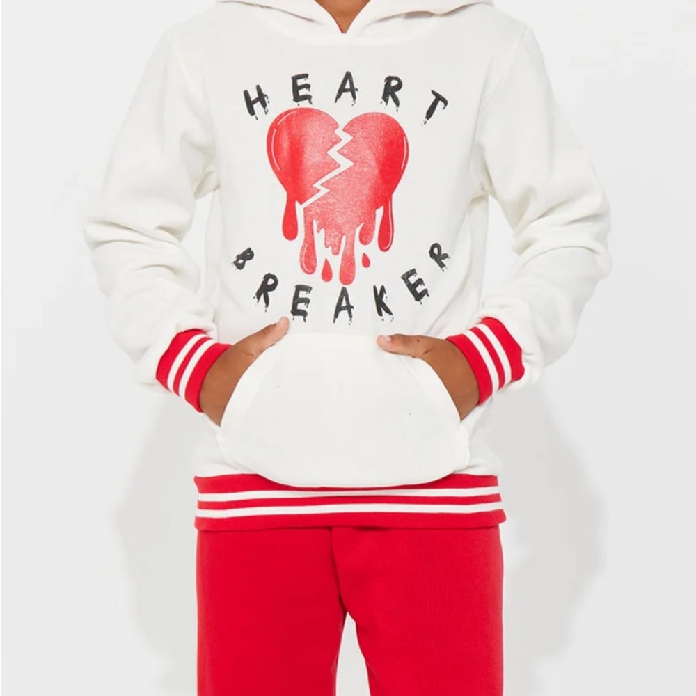 Mini Heart Breaker Red Kids Jogger Set New With tags SZ 4/5